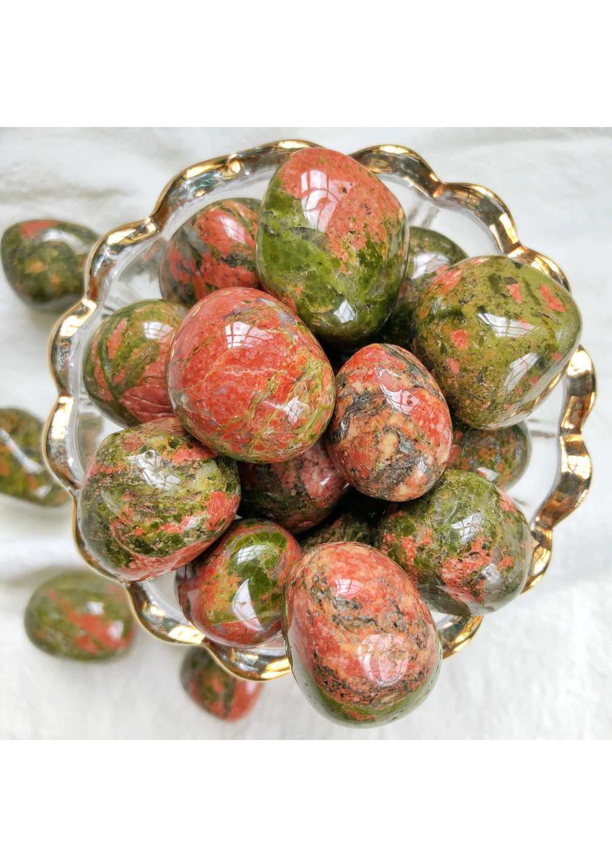Unakite Tumbled Crystals